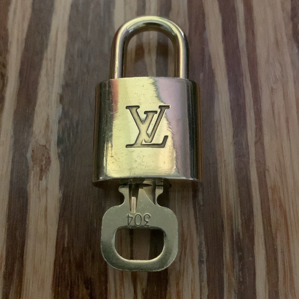 Louis Vuitton gold lock & key